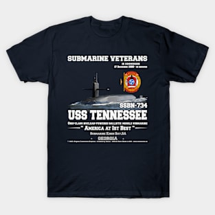 USS Tennessee SSBN-734 submarine T-Shirt